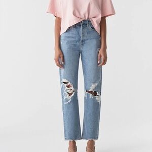 Agolde 90s Mid Rise Loose Jeans in Fall Out